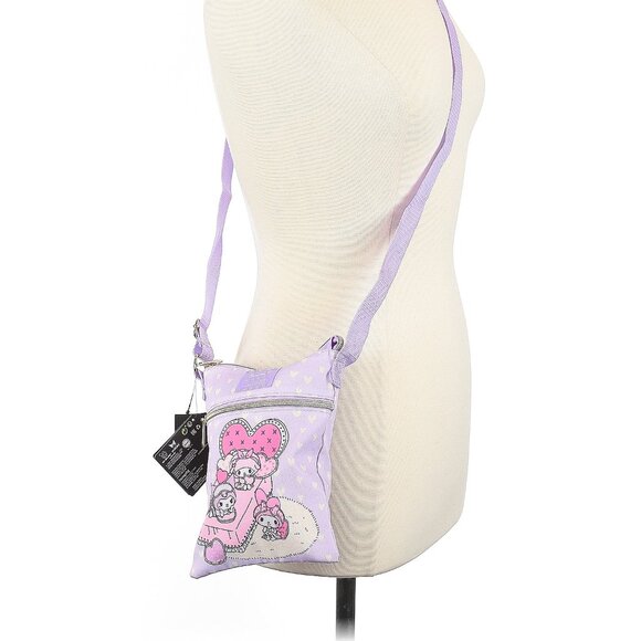 LOUNGEFLY My Melody & Kuromi Sleepover Passport Crossbody Bag NEW with Tags - Picture 4 of 4